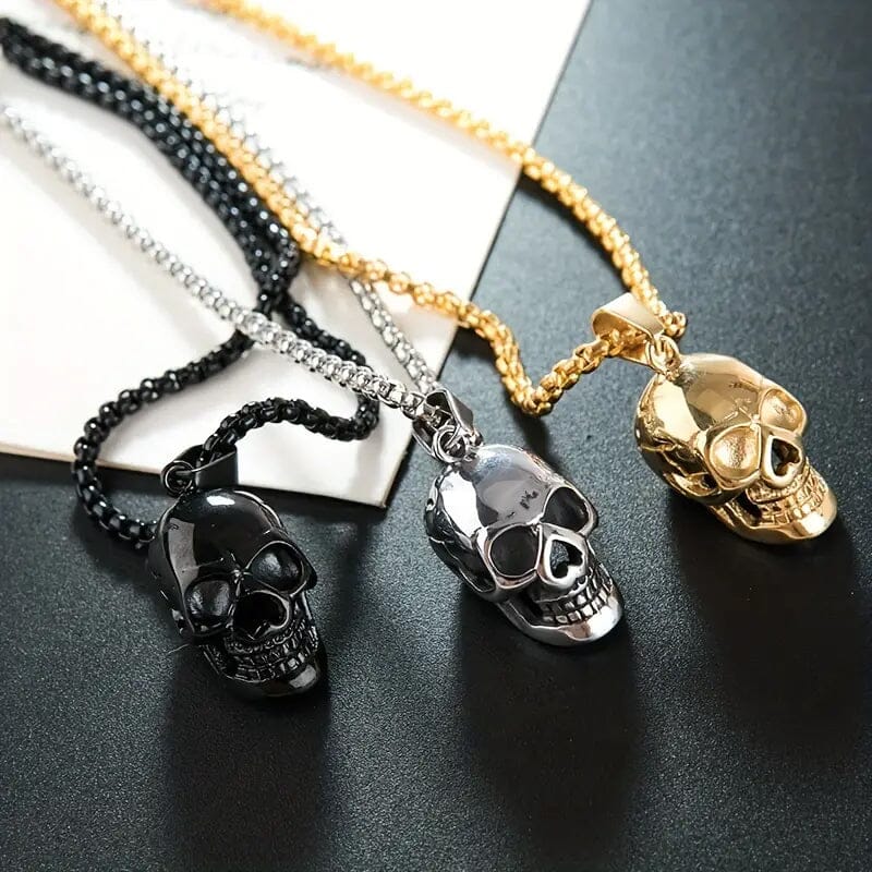 Men's Titanium Steel Skull Necklace Outlet Official Site