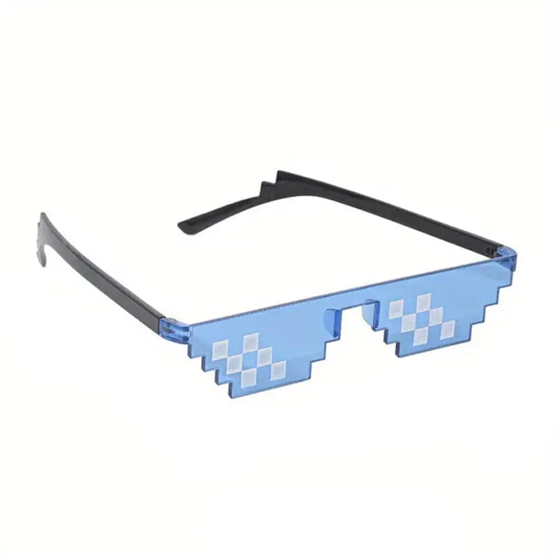 Anime Pixel Mosaic Funny Party Glasses Best Place