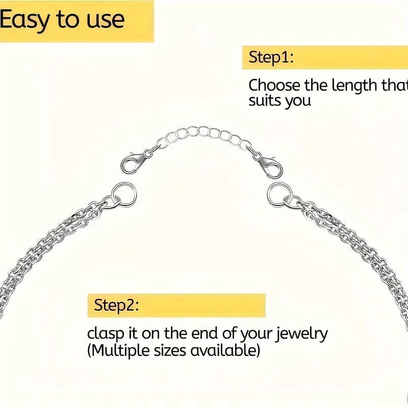 10-Pieces: Stainless Steel Chain Extender Online Online Original