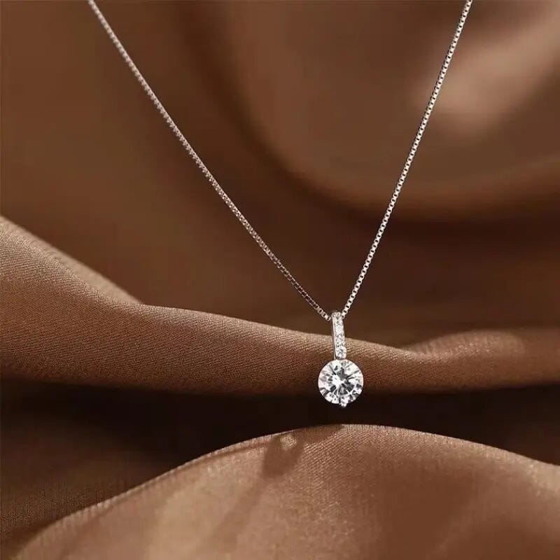 Zirconia Water Drop Pendant Clavicle Chain Necklace Cheap Sale Newest