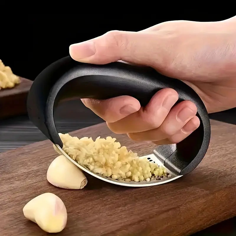 Premium Stainless Steel Garlic Rocker Press - Compact, Durable, and Rust-Resistant Kitchen Gadget Release Dates Sale Online