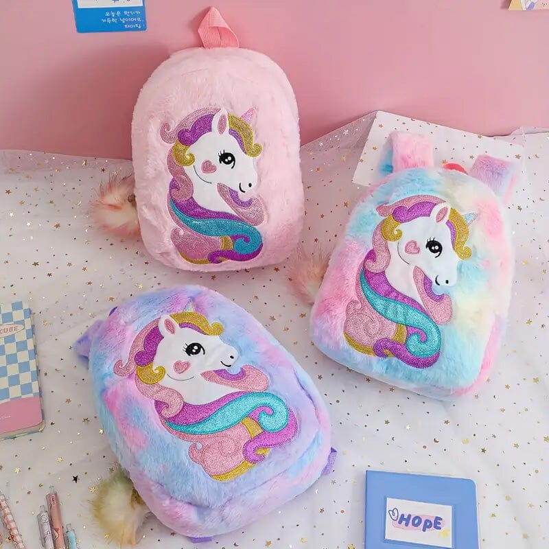 Tie-Dye Fabric Unicorn Shoulder Bag for Girls Sale Genuine