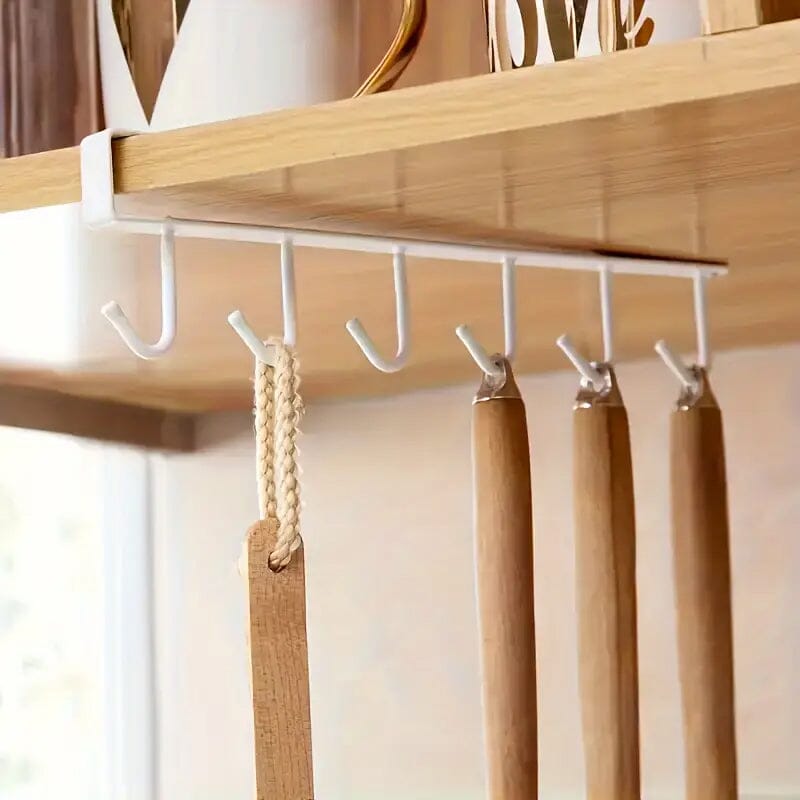 6 Hooks Kitchen Shelf Storage Rack Cheap Exclusive