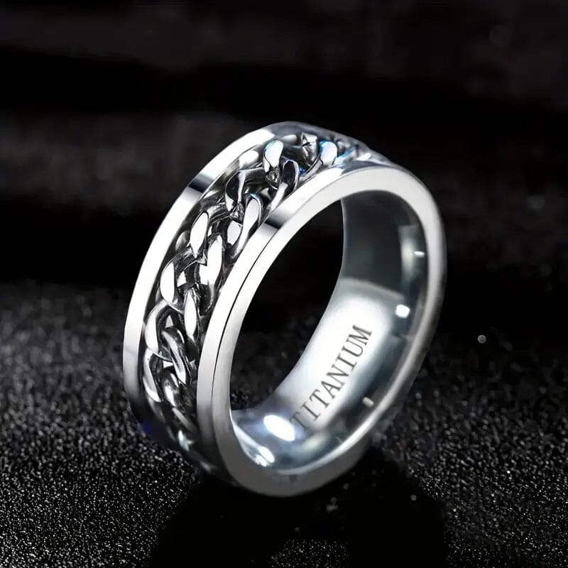 Men's 8mm Titanium Steel Ring Cheap Purchase