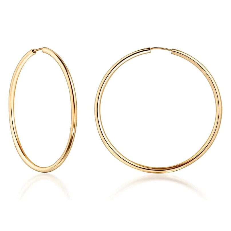 14K Gold 2mm Endless Hoop Earrings Cheap Manchester