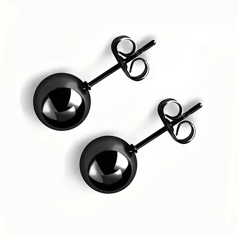 Stainless Steel Hypoallergenic Ball Shaped Stud Earrings 2025 Newest