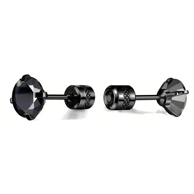 Cubic Zirconia Screw Back Stainless Steel Stud Earrings Buy Cheap Great Deals