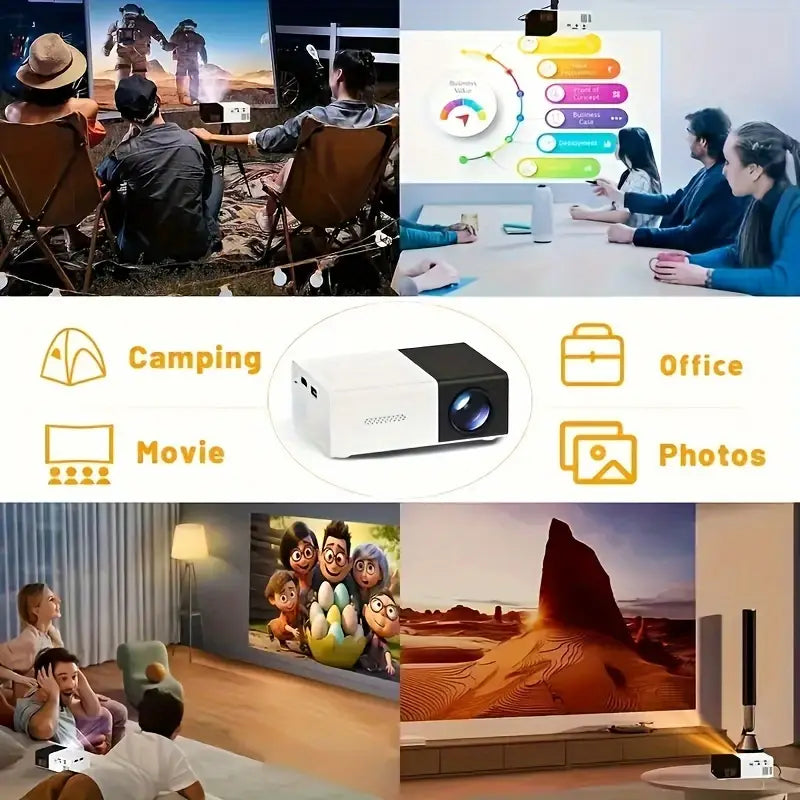 3000+ Lumens VividView Mini HD Projector 2025 Online