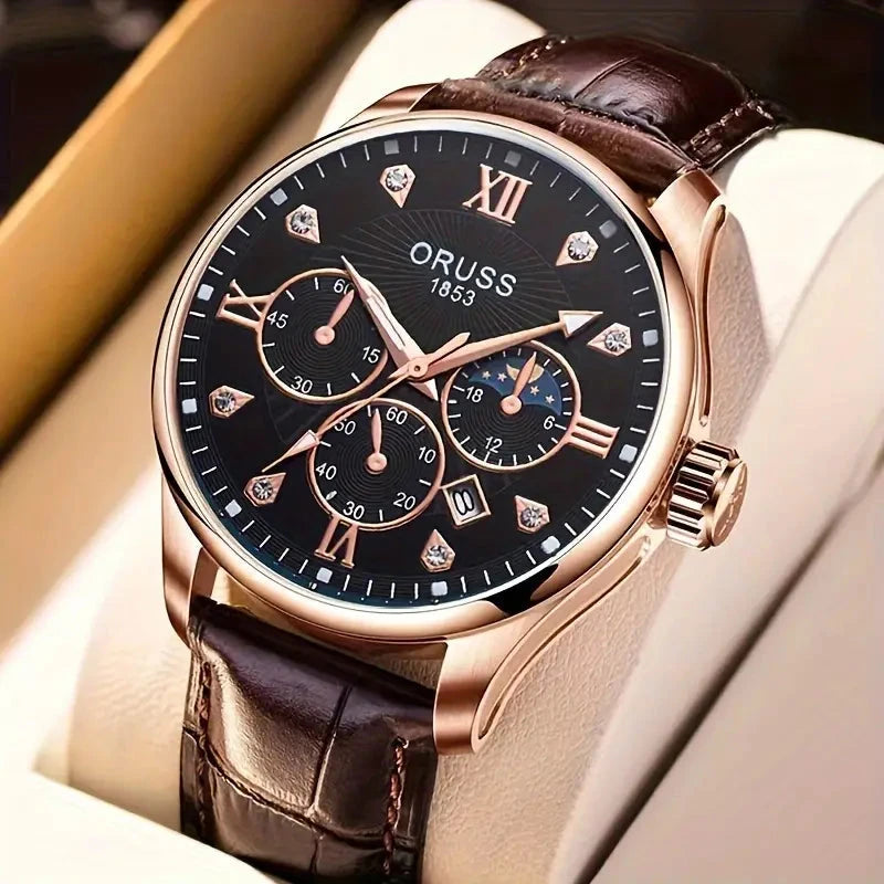 Brown Leather Fashion Quartz Wrist Watch With Paypal Cheap Online