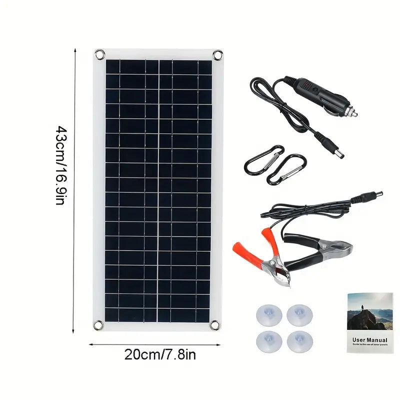 10W Solar Panel 18V Solar Cell 60A&100A Controller Solar Panels Outlet Shop