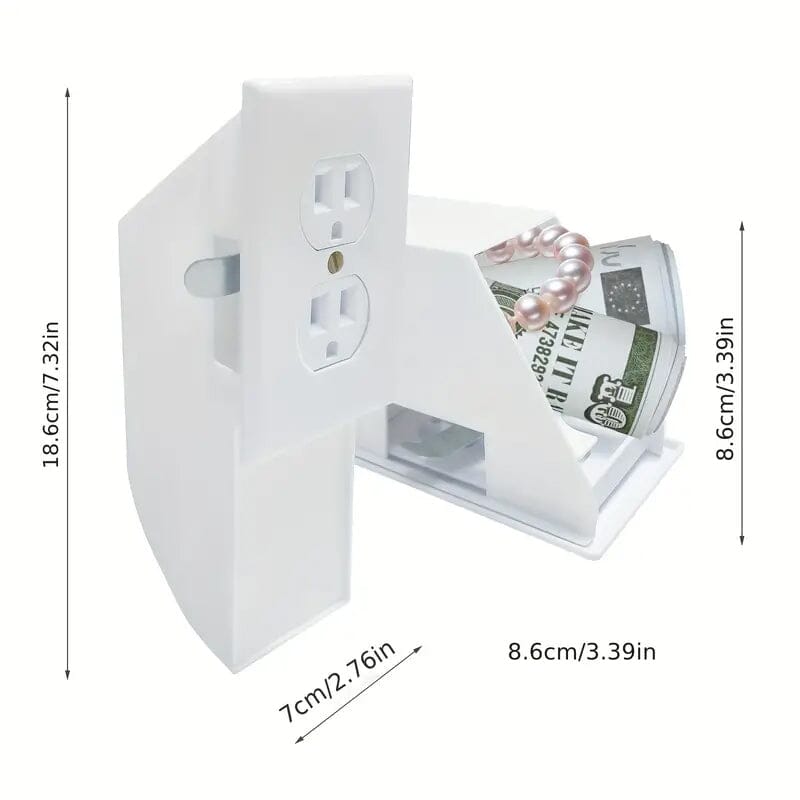 Key Lock Plastic Diversion Wall Outlet Safe Recommend For Sale