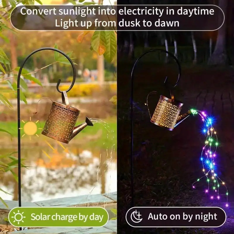 Watering Can Solar Garden Lights - Copper, Solar Powered Sale Shop