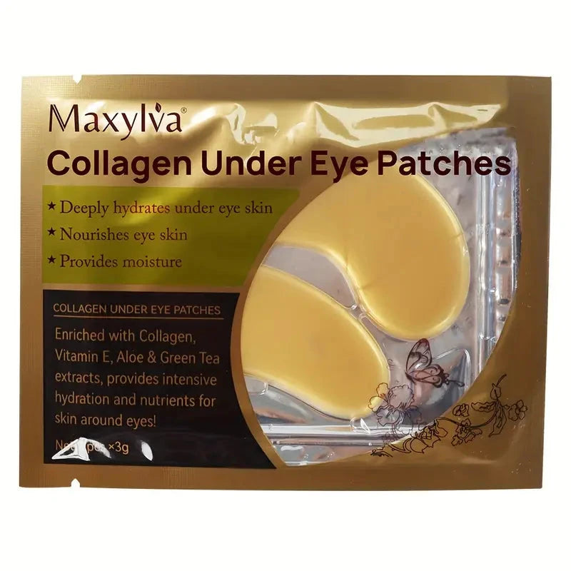 2-Pack: Hydrating Eye Care Under Eye Crystal Mask Golden Under Eye Patches For Women and Men Cheap Best Store To Get