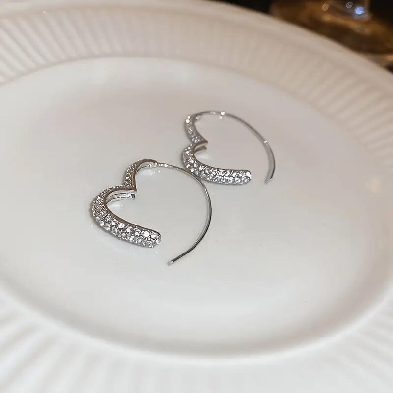 Sparkling Silver Earrings for Women Cheap Purchase