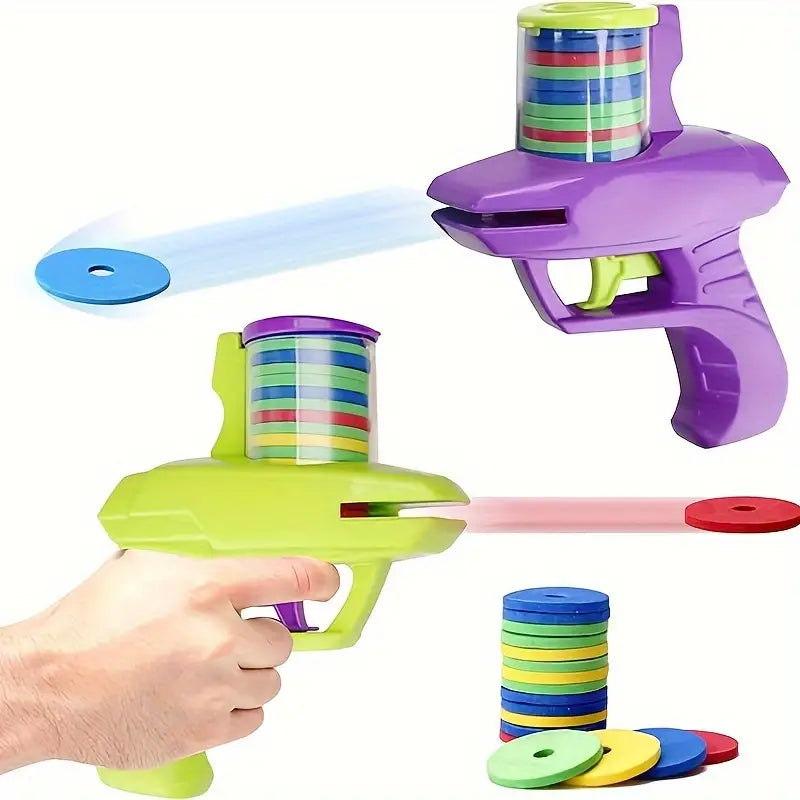 Flying Foam Disc Launcher Handheld Shooter Game Looking For Online