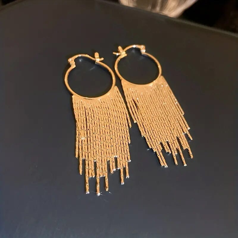 Sparkling Tassel Design Dangle Earrings Top Quality For Sale