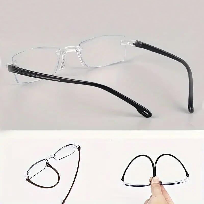 2-Pack: +100 Clear Lens Anti-Eyestrain Computer Unisex Glasses Outlet Explore