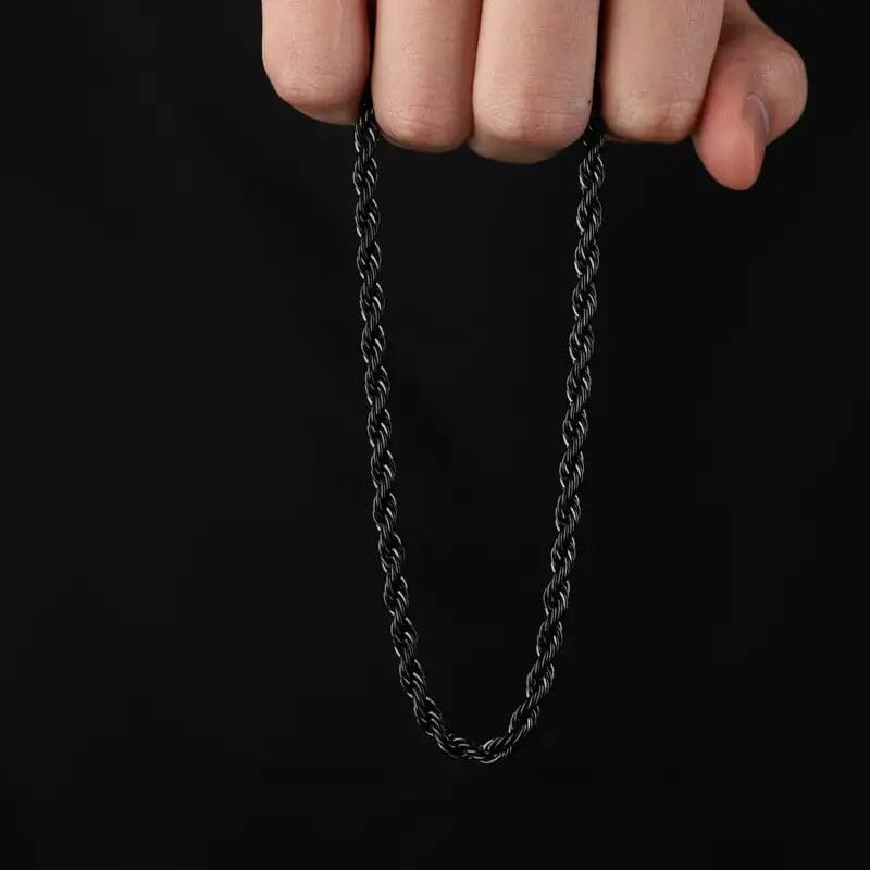 Black Chain Style Titanium Steel Fashion Necklace for Men Free Shipping Footlocker Finishline