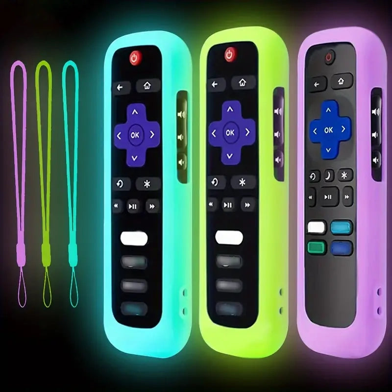 Glow-in-the-Dark Silicone Remote Cover With Lanyard Discount Ebay