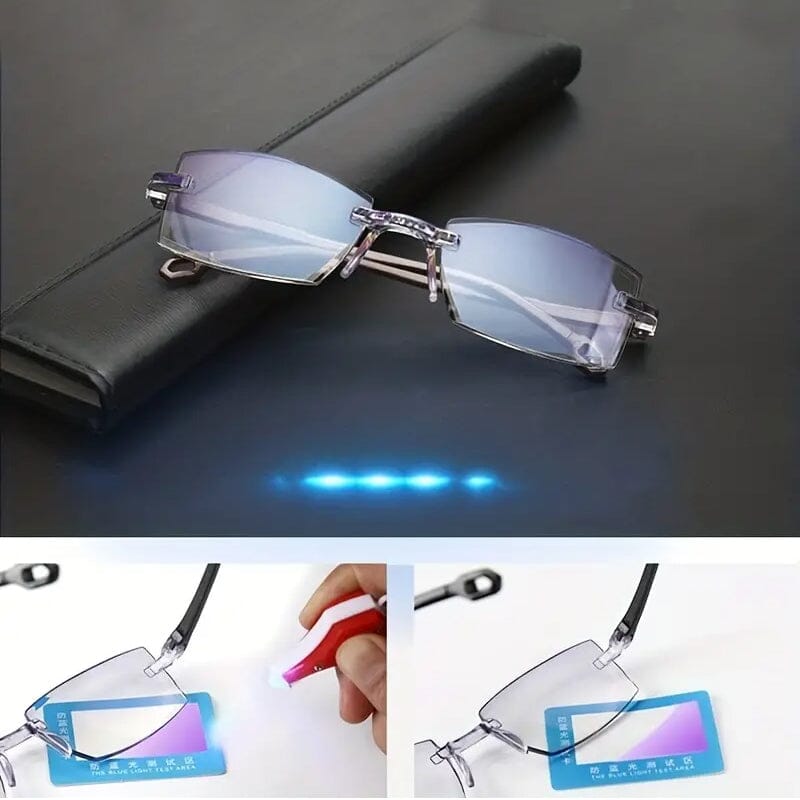 2-Pack: +100 Clear Lens Anti-Eyestrain Computer Unisex Glasses Outlet Explore