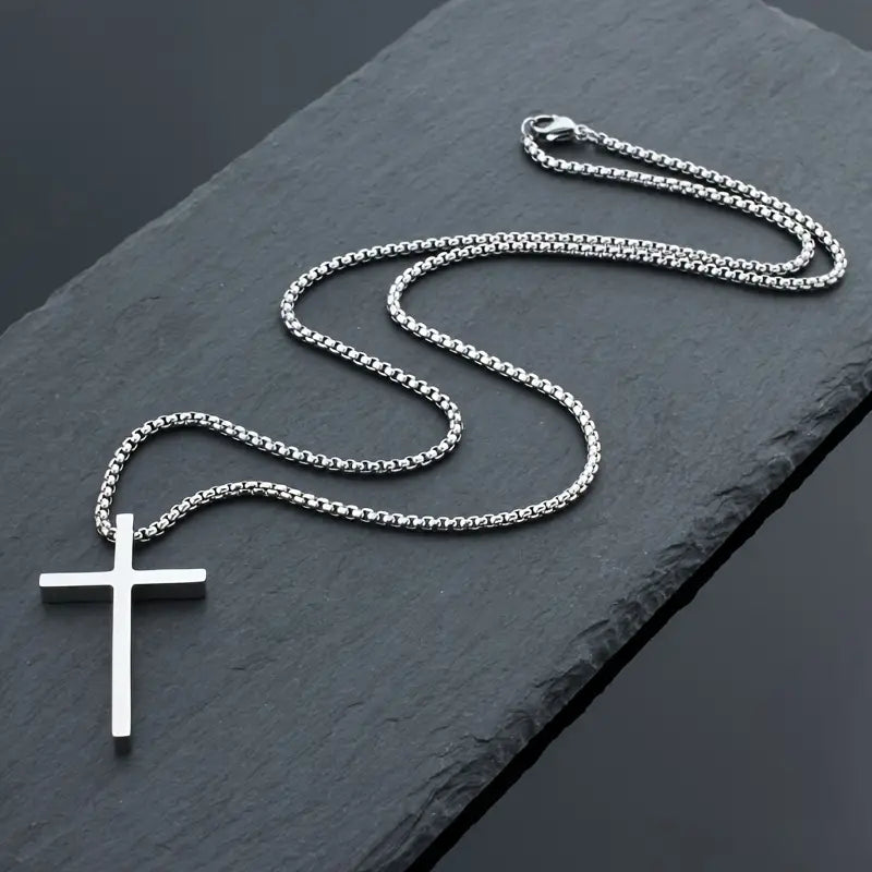 Men's Fashion Stainless Steel Cross Pendant Necklace Buy Online