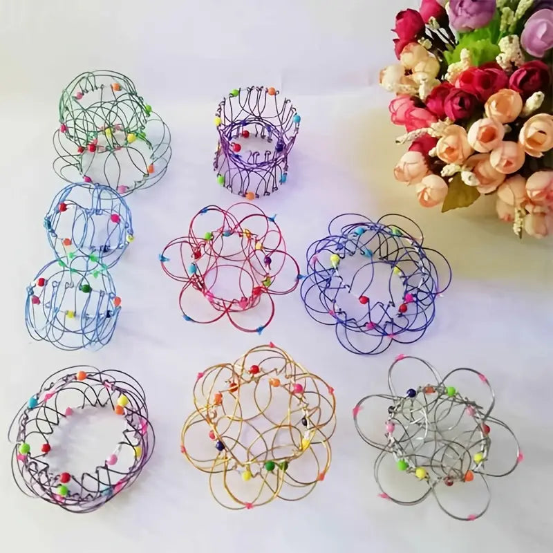 Mandala Decompression Flower Basket & Steel Ring Sensory Toys Cheap Sale Manchester