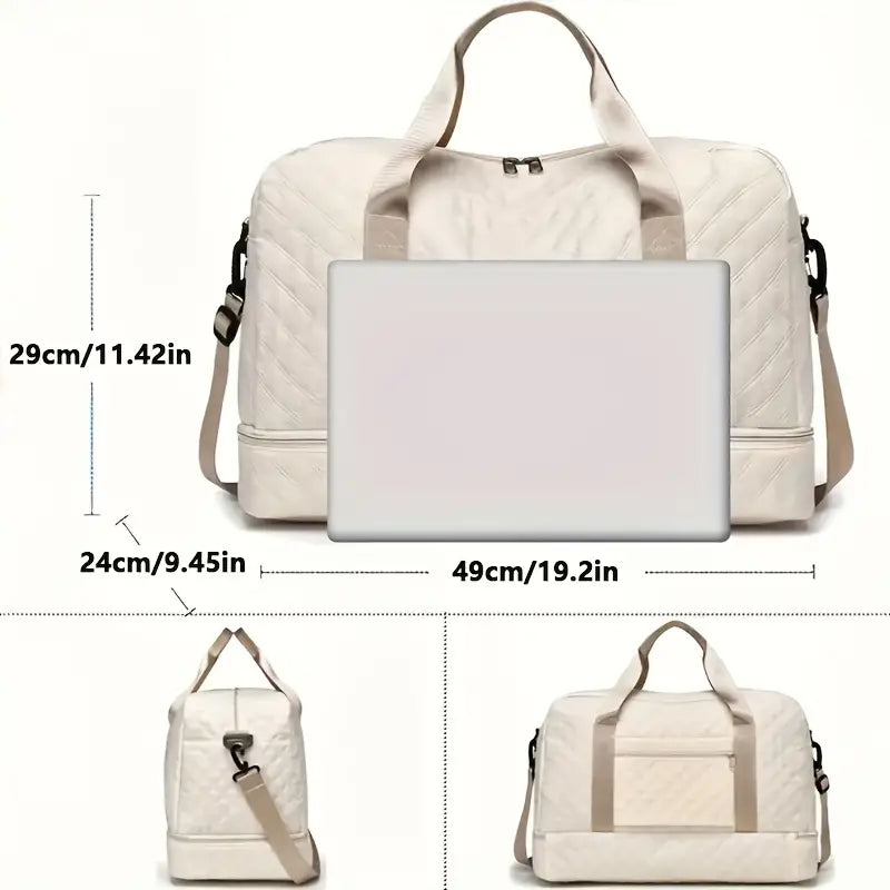 Luxury Large Capacity Duffel Bag – Versatile Shoulder & Crossbody Tote With Dual Side Pockets Free Shipping Best Place