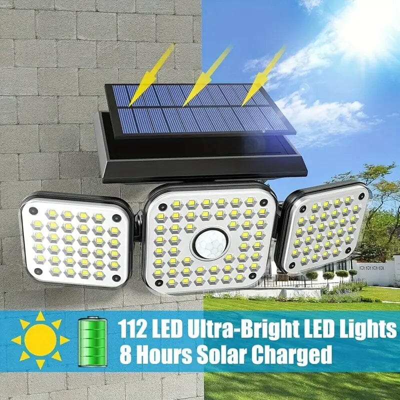 112 LED Solar Motion Sensor Lights Wiki For Sale