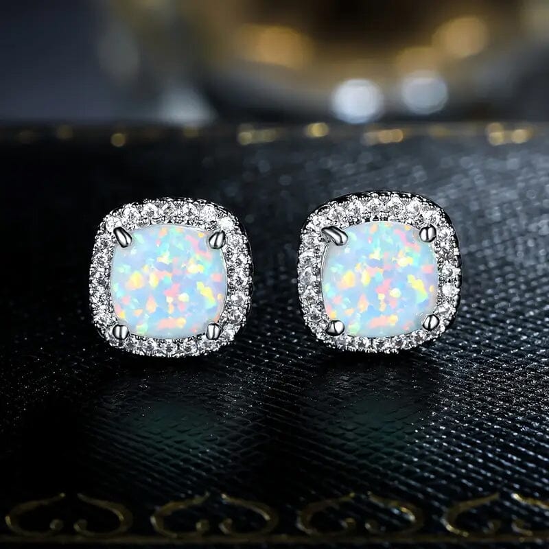 Small Exquisite Square Zirconia Earrings Cheap Sale Exclusive