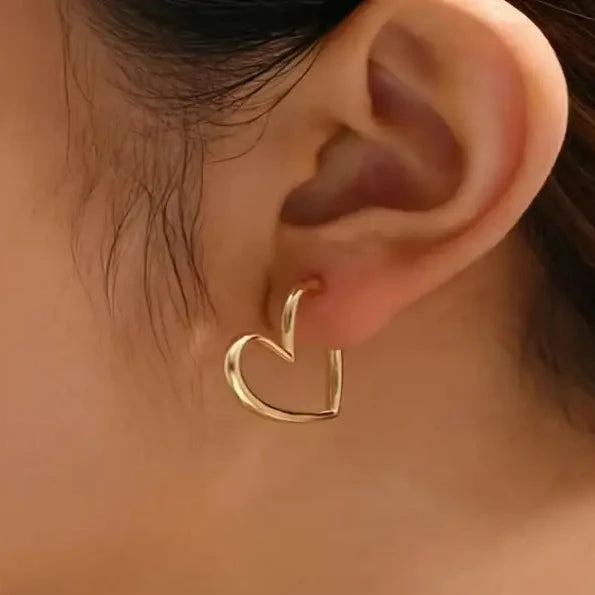 Chic Heart-Shaped Stud Earrings for Women Shop For Sale