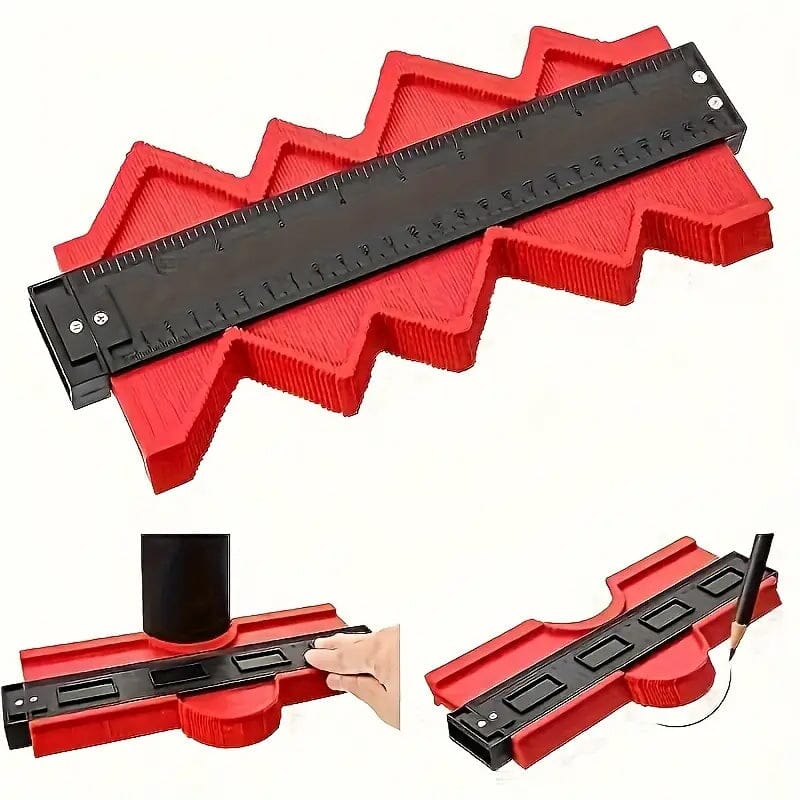 Contour Gauge Profile Tool Outline Measuring Plastic Ruler Fashionable Sale Online