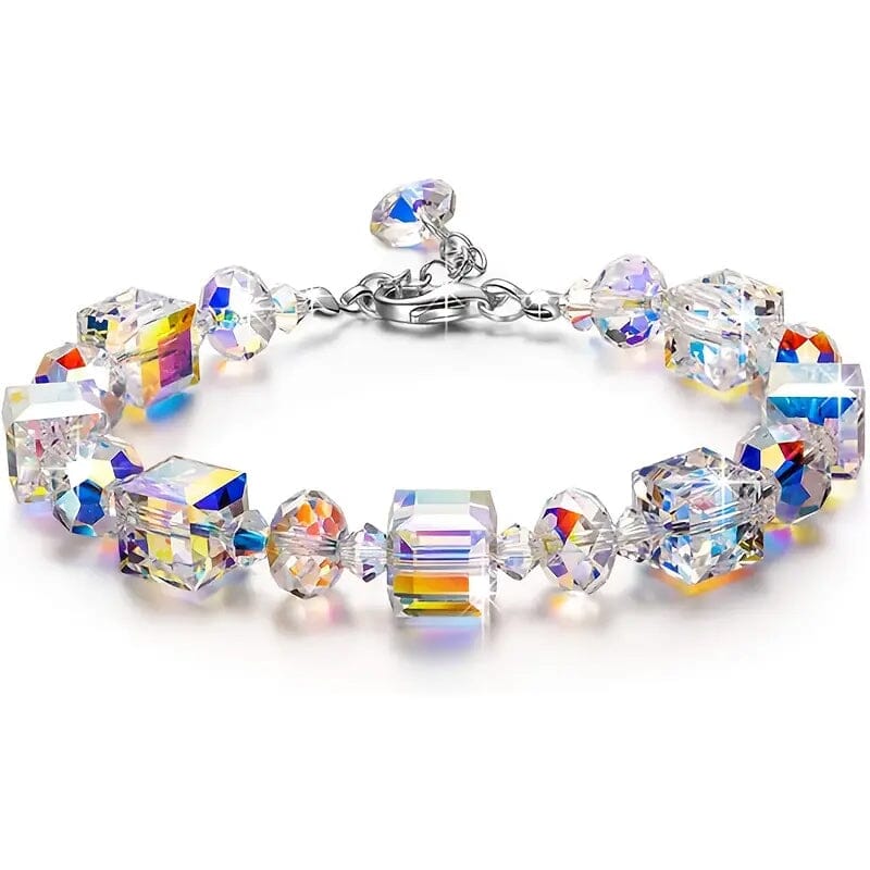 Northern Lights Artificial Crystal Bracelet 7+ 2 Extension Chain Fake Cheap Online