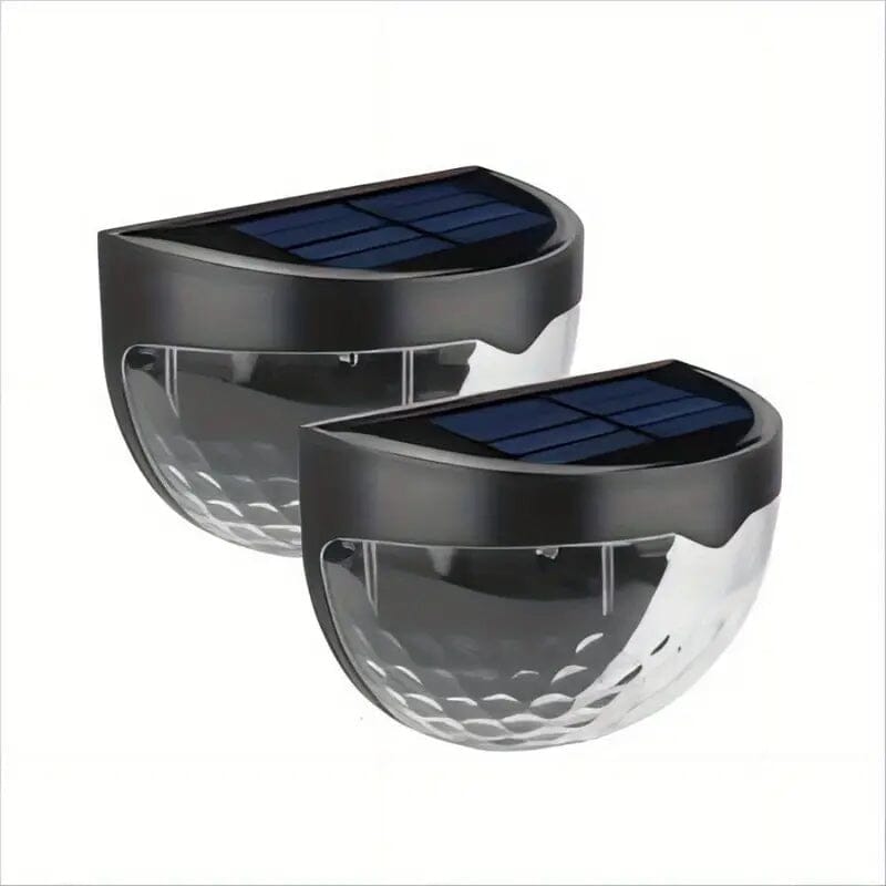 2-Pack: Solar Wall Mount Outdoor Fence Lamp Discount Cheapest