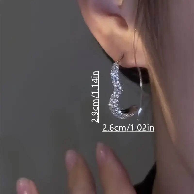 Sparkling Silver Earrings for Women Cheap Purchase