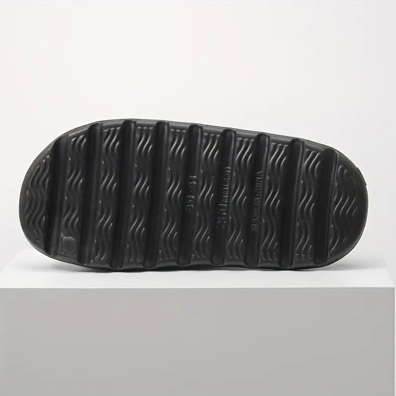 Unisex Soft Slippers, Comfortable Indoor/Outdoor Slide Sandals, Non-slip Textured Design Footwear Free Shipping Online