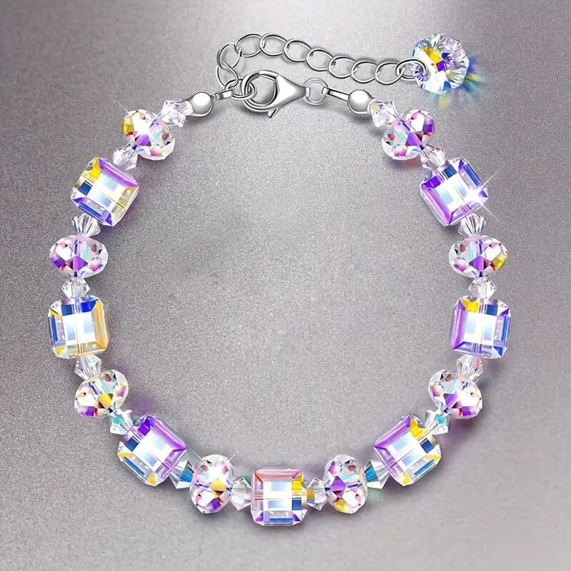 Northern Lights Artificial Crystal Bracelet 7+ 2 Extension Chain Fake Cheap Online