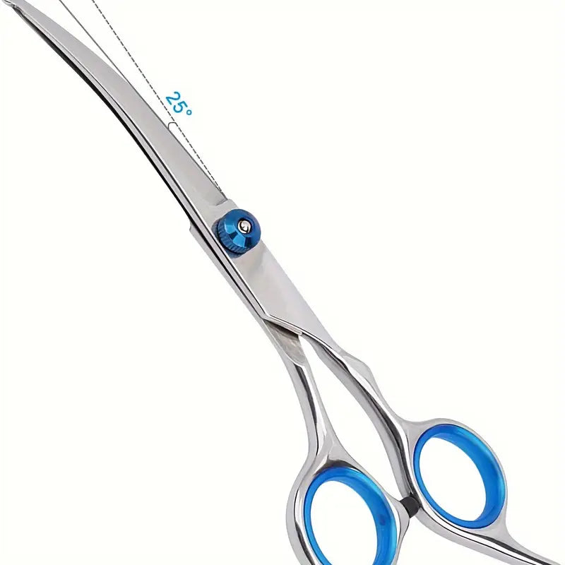 Premium Stainless Steel Grooming Scissors Set for Pet with Safety Round Tip Clearance Extremely