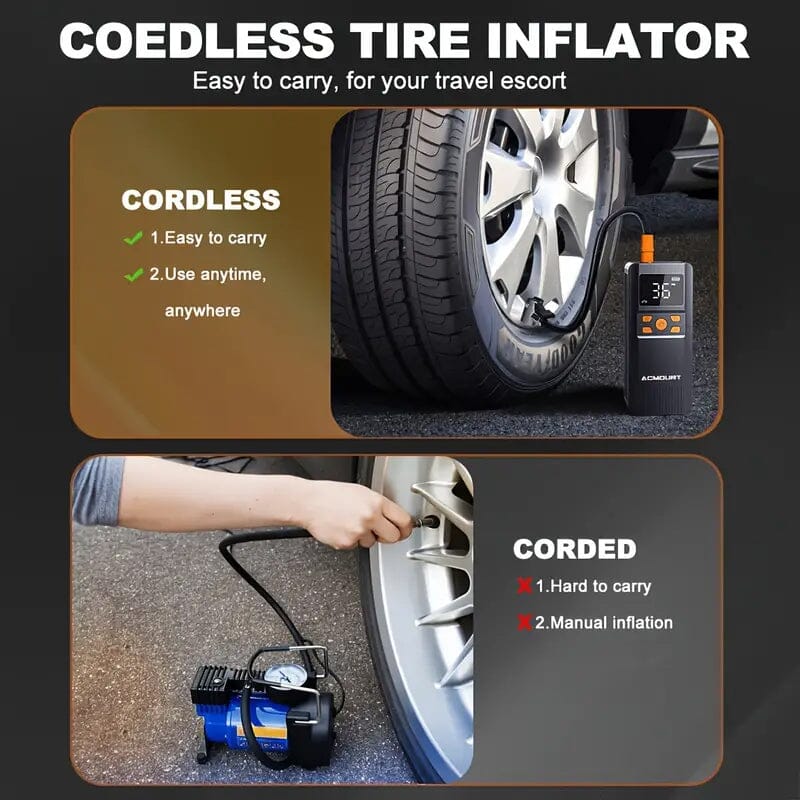 Acmount Tire Inflator Portable Air Compressor 150PSI Shop For Sale