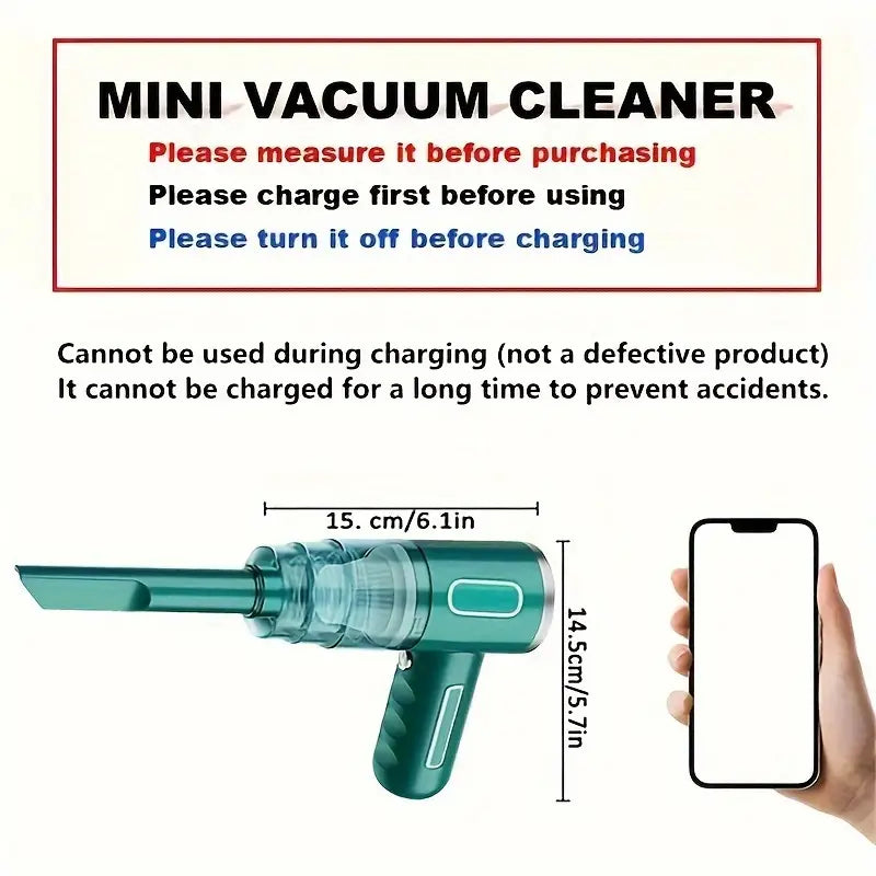 Rechargeable Handheld Vacuum Cleaner Dust Buster for Car or Home Cheap Sale 2025 Unisex