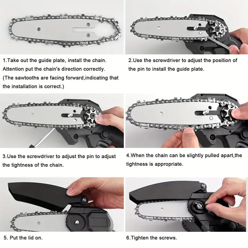 Mini Handheld Chain Saw - Band Saw with Premium Splash Protection, Safety Lock Discount High Quality