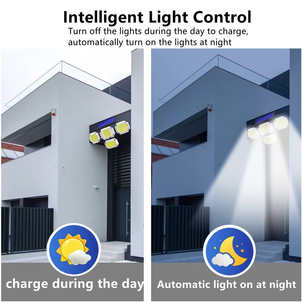 Solar Light Outdoor with Remote Control Double Motion Sensor Light 306/208 Led Wall Lamp IP65 Spotlight Exterior Garage Lighting Very Cheap Cheap Online