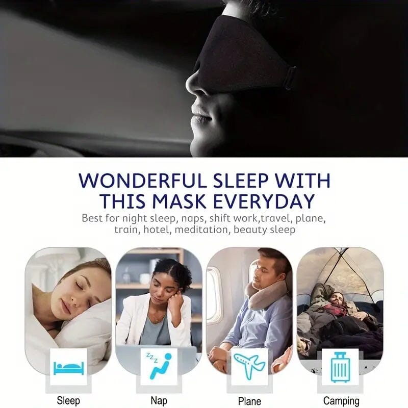 3D Contoured Cup Sleeping Mask and Blindfold Supply Sale Online