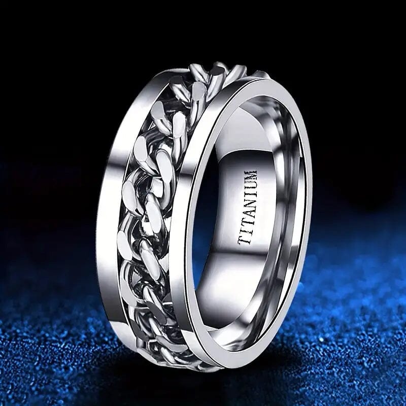 Men's 8mm Titanium Steel Ring Cheap Purchase