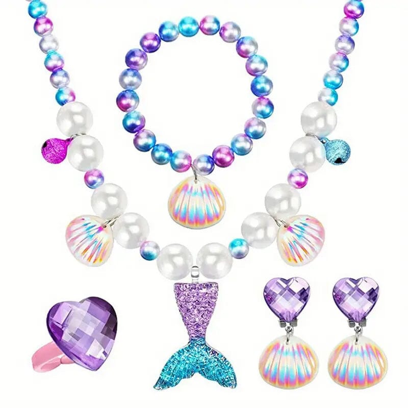 Mermaid-Themed Jewelry Set for Youngsters Discount For Nice