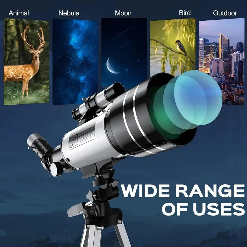 Portable Astronomical 150X Telescope 70mm Aperture Telescope Monocular With Tripod Sale 100% Authentic