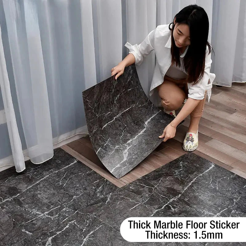 Simulated Thick Marble Tile Floor Self-adhesive Sticker Sale With Mastercard