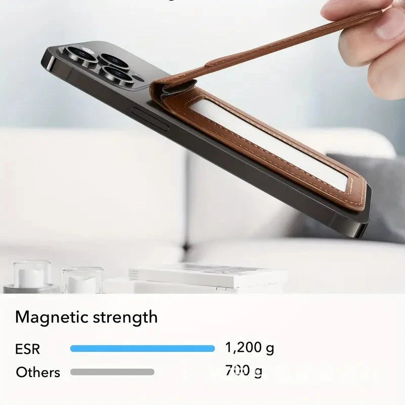 Magnetic PU Leather RFID Blocking Flip Kickstand Credit Slots Wallet Credit Cell Case Card Cover Slot Card Holder for Back of IPhone Deals