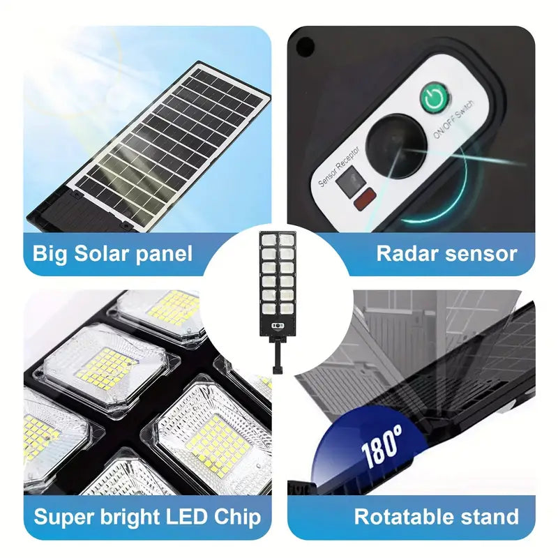 504-LED Ultra-Bright 6500K Solar Motion Sensor Street Light with Remote Control Buy Cheap Manchester Great Sale