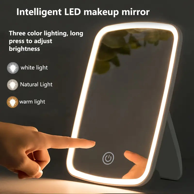 LED Makeup Mirror with Touch Sensor - 3 Color Lighting Modes Outlet 2025 Newest