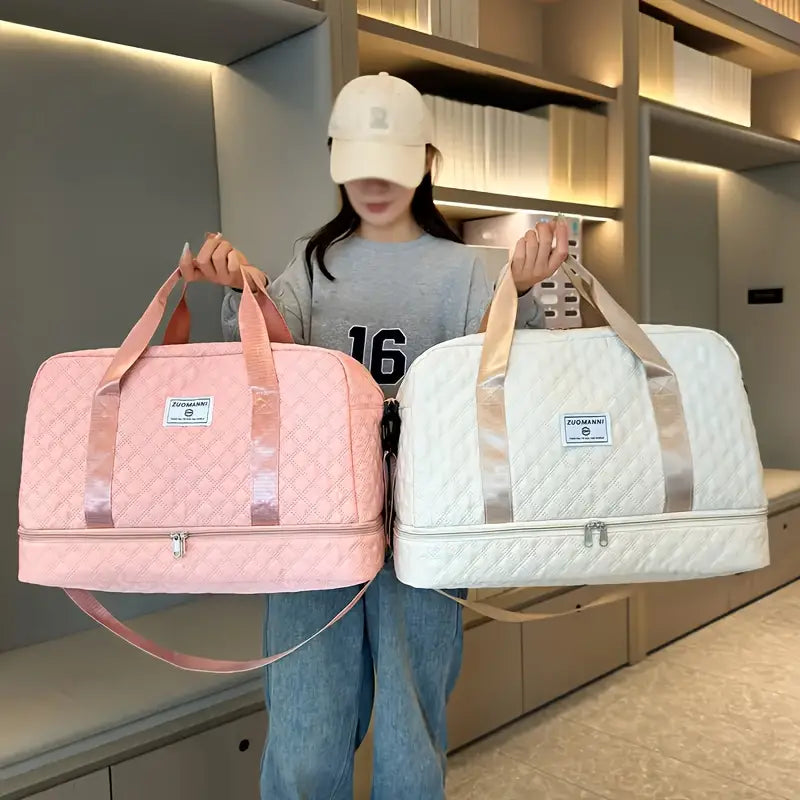 Luxury Large Capacity Duffel Bag – Versatile Shoulder & Crossbody Tote With Dual Side Pockets Free Shipping Best Place